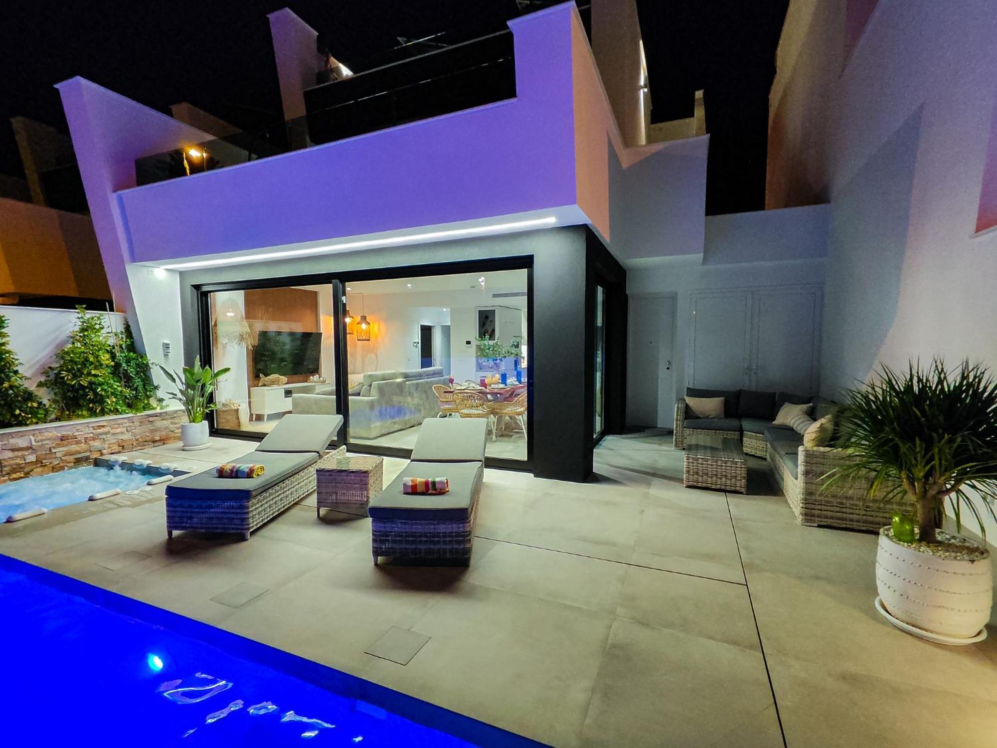 Villa Murcia - Private Heated Pool & Jacuzzi Santiago De La Ribera Buitenkant foto